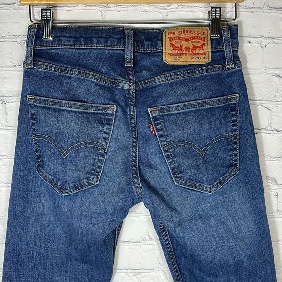 Levi’s 512 Mens Slim Taper Jeans Denim  size W28 x L32 - Picture 4 of 9
